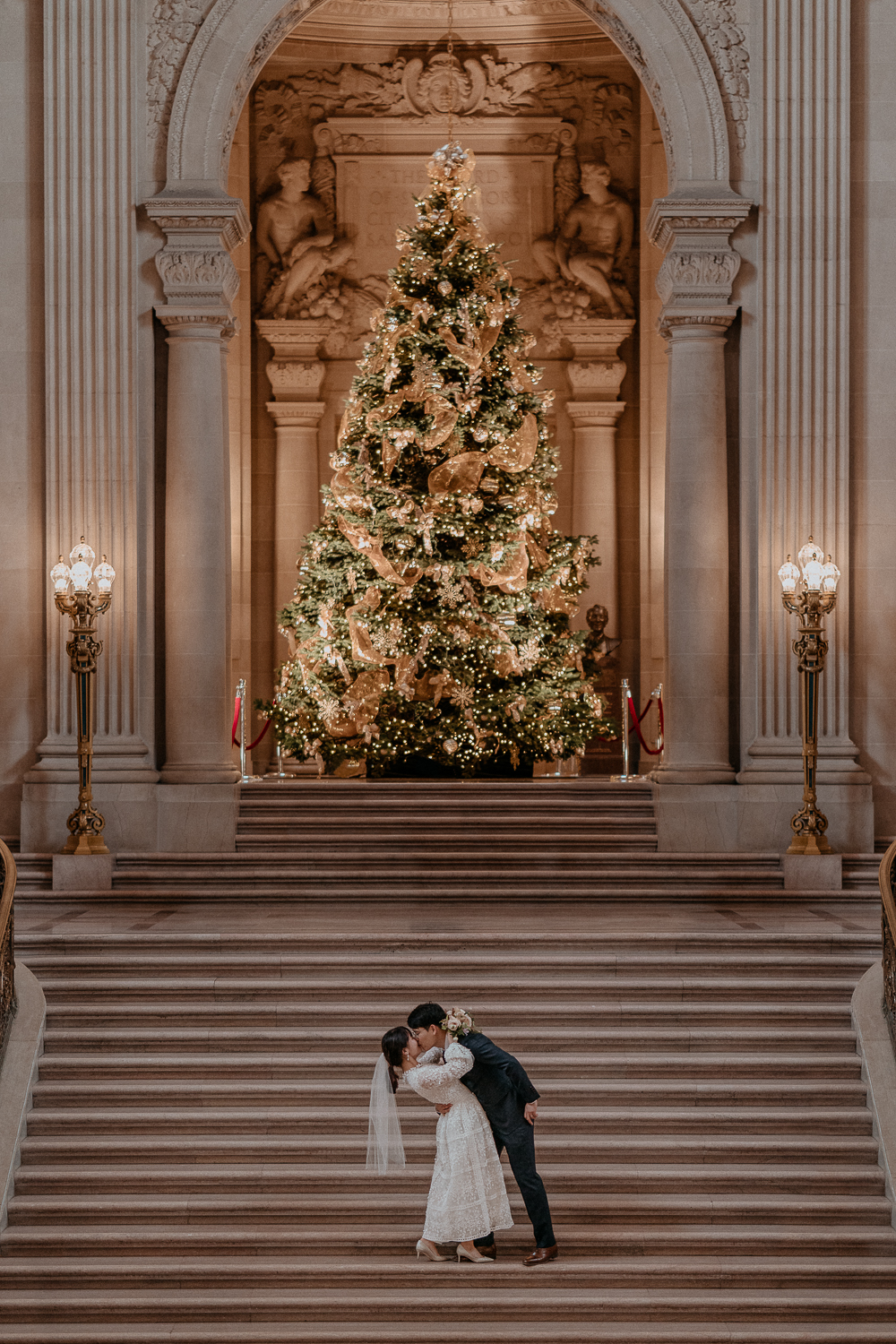 San Francisco City Hall Wedding Photography Calisol Korean Photographer