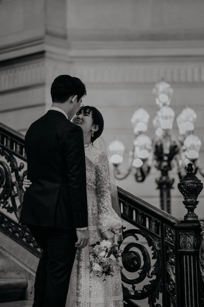 San Francisco City Hall Wedding Photography Calisol Korean Photographer