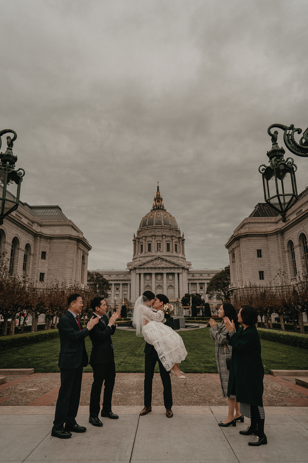 San Francisco City Hall Wedding Photography Calisol Korean Photographer